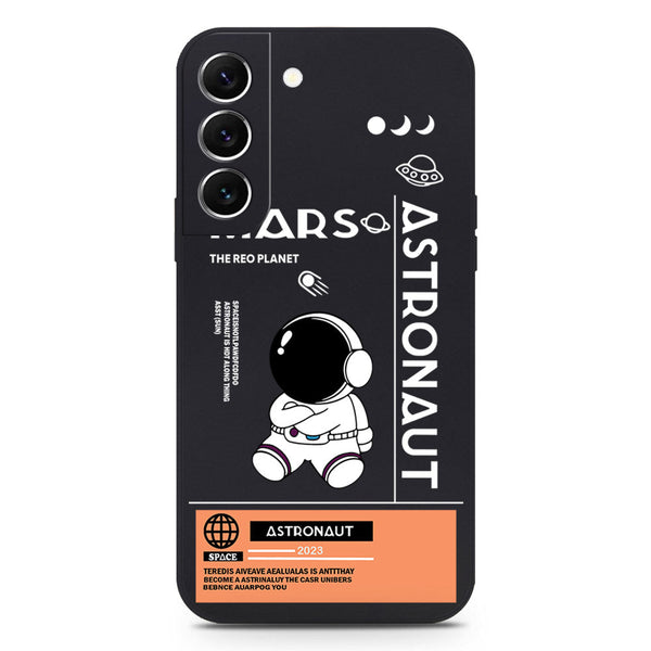 Astronaut Series Soft Phone Case - Silica Gel Case - Black - Samsung Galaxy S22 5G