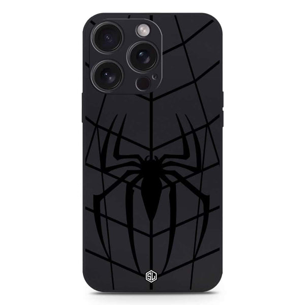 X-Spider Design Soft Phone Case - Silica Gel Case - Black - iPhone 15 Pro Max