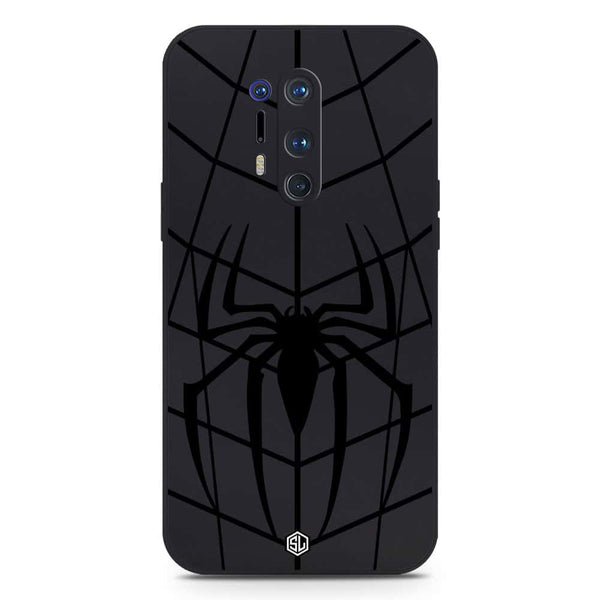 X-Spider Design Soft Phone Case - Silica Gel Case - Black - OnePlus 8 Pro