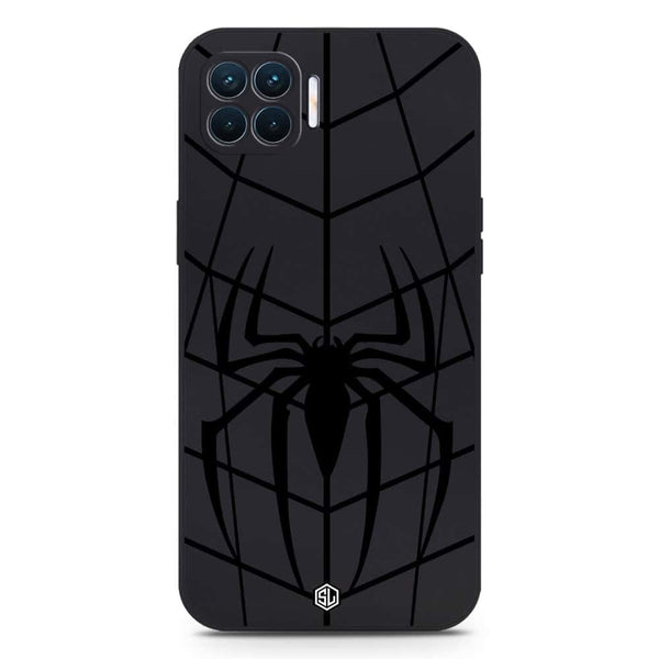 X-Spider Design Soft Phone Case - Silica Gel Case - Black - Oppo Reno4 Lite