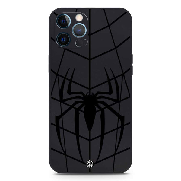 X-Spider Design Soft Phone Case - Silica Gel Case - Black - iPhone 12 Pro Max