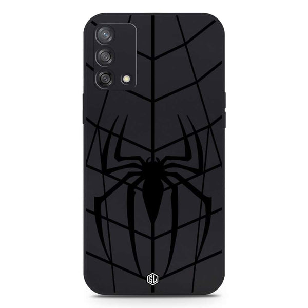 X-Spider Design Soft Phone Case - Silica Gel Case - Black - Oppo A74