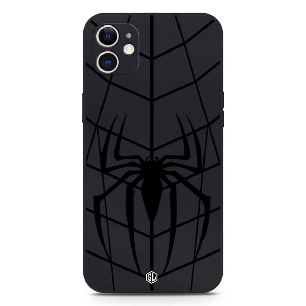 X-Spider Design Soft Phone Case - Silica Gel Case - Black - iPhone 12