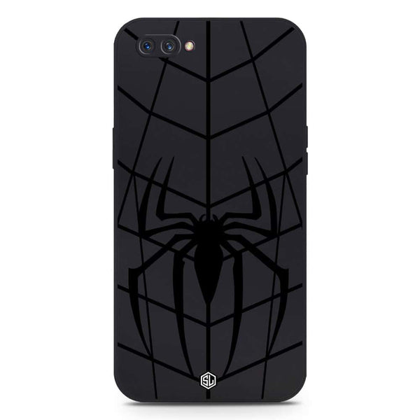 X-Spider Design Soft Phone Case - Silica Gel Case - Black - Oppo A3s