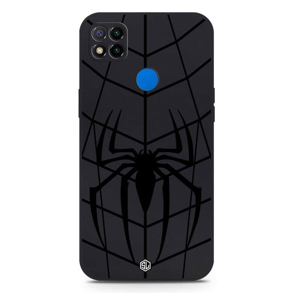 X-Spider Design Soft Phone Case - Silica Gel Case - Black - Xiaomi Redmi 9C