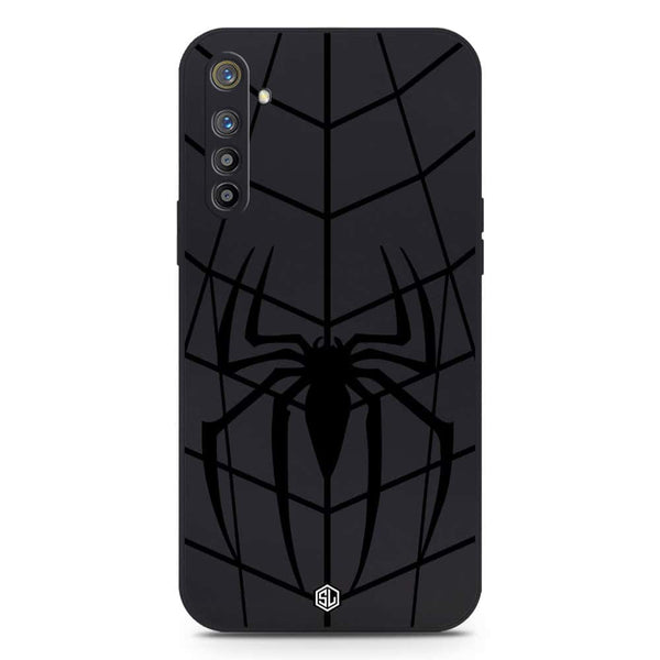 X-Spider Design Soft Phone Case - Silica Gel Case - Black - Realme XT