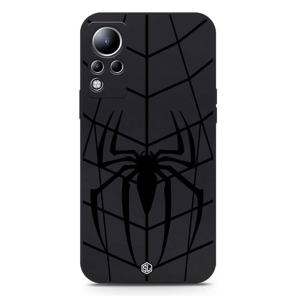 X-Spider Design Soft Phone Case - Silica Gel Case - Black - Infinix Note 12 VIP