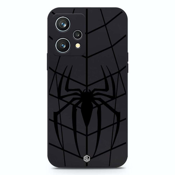 X-Spider Design Soft Phone Case - Silica Gel Case - Black - Oppo Reno 4