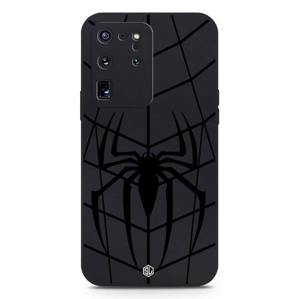 X-Spider Design Soft Phone Case - Silica Gel Case - Black - Samsung Galaxy S20 Ultra