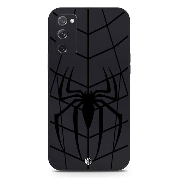 X-Spider Design Soft Phone Case - Silica Gel Case - Black - Samsung Galaxy S20 FE