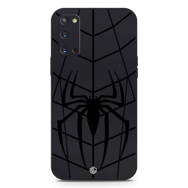 X-Spider Design Soft Phone Case - Silica Gel Case - Black - Samsung Galaxy S20