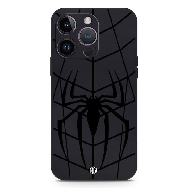 X-Spider Design Soft Phone Case - Silica Gel Case - Black - iPhone 14 Pro Max