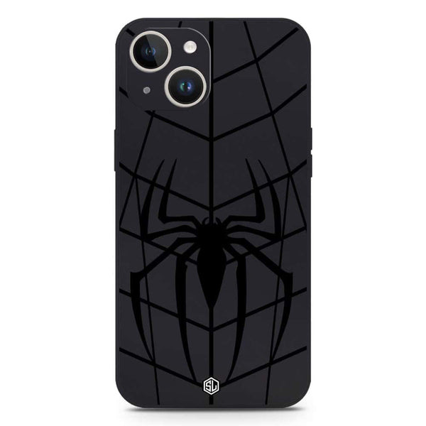 X-Spider Design Soft Phone Case - Silica Gel Case - Black - iPhone 14 Plus