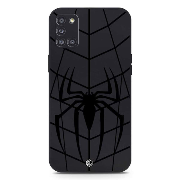 X-Spider Design Soft Phone Case - Silica Gel Case - Black - Samsung Galaxy A31