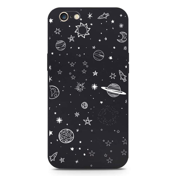 Stardust Dreams Design Soft Phone Case - Silica Gel Case - Black - iPhone 6S / 6