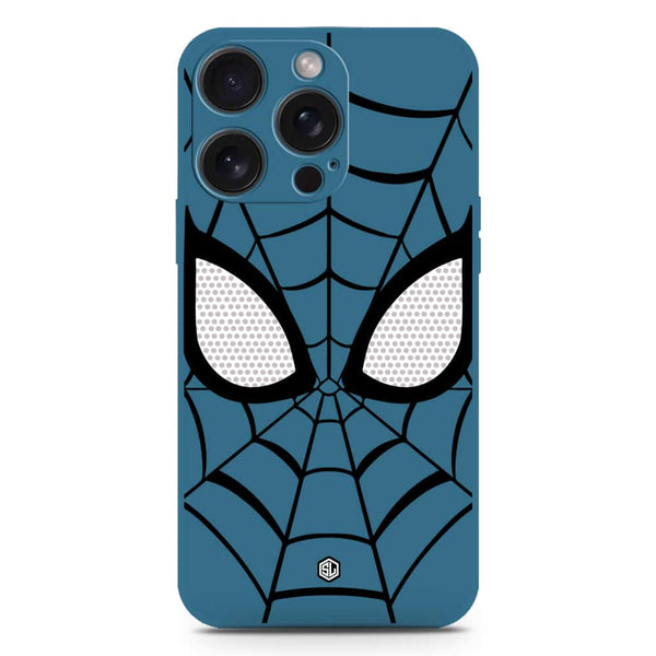 Cool Spider Design Soft Phone Case - Silica Gel Case - Blue - iPhone 15 Pro Max