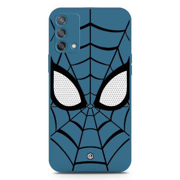 Cool Spider Design Soft Phone Case - Silica Gel Case - Blue - Oppo A74