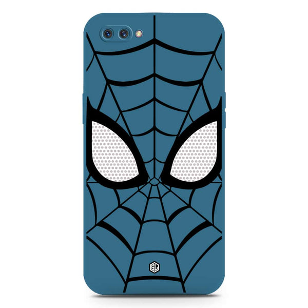 Cool Spider Design Soft Phone Case - Silica Gel Case - Blue - Oppo A3s