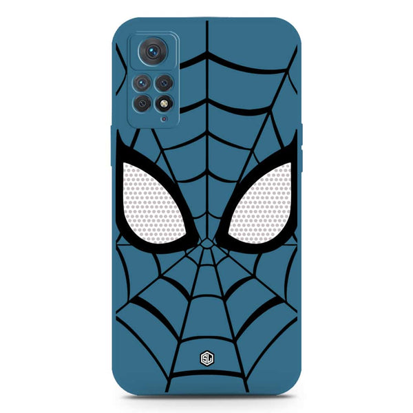 Cool Spider Design Soft Phone Case - Silica Gel Case - Blue - Xiaomi Redmi Note 11E Pro