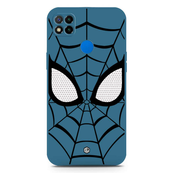 Cool Spider Design Soft Phone Case - Silica Gel Case - Blue - Xiaomi Redmi 9C