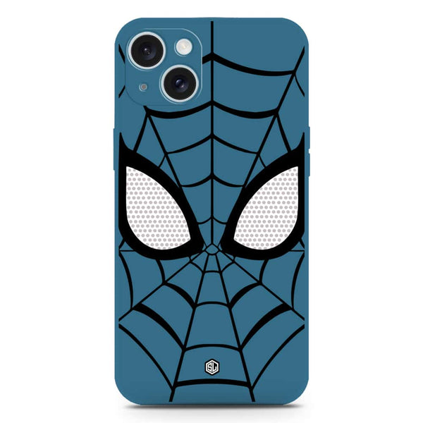 Cool Spider Design Soft Phone Case - Silica Gel Case - Blue - iPhone 15 Pro