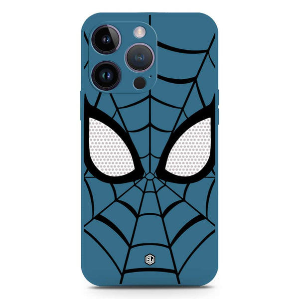 Cool Spider Design Soft Phone Case - Silica Gel Case - Blue - iPhone 14 Plus