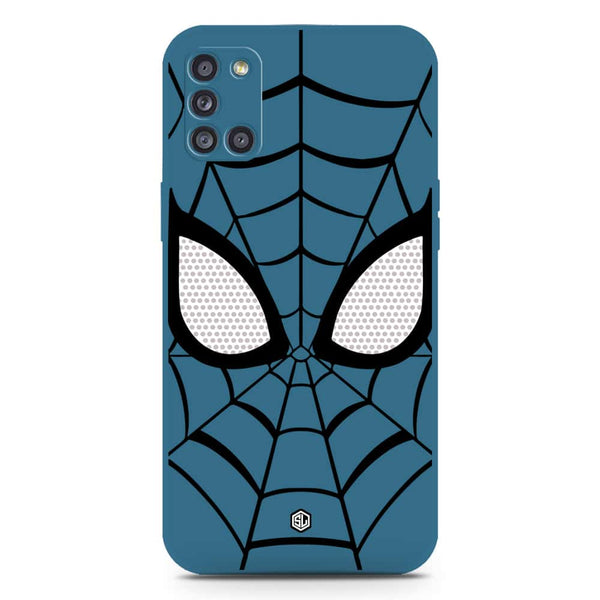 Cool Spider Design Soft Phone Case - Silica Gel Case - Blue - Samsung Galaxy A31