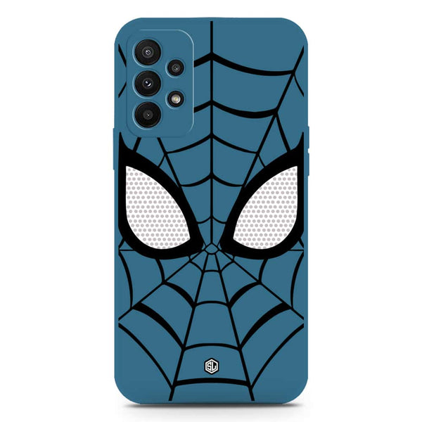 Cool Spider Design Soft Phone Case - Silica Gel Case - Blue - Samsung Galaxy A23 5G