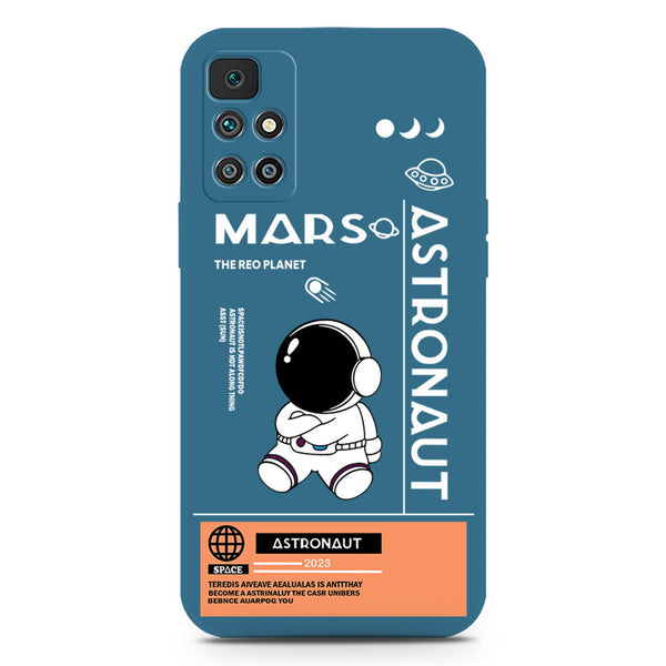 Astronaut Series Soft Phone Case - Silica Gel Case - Blue - Xiaomi Redmi 10 Prime