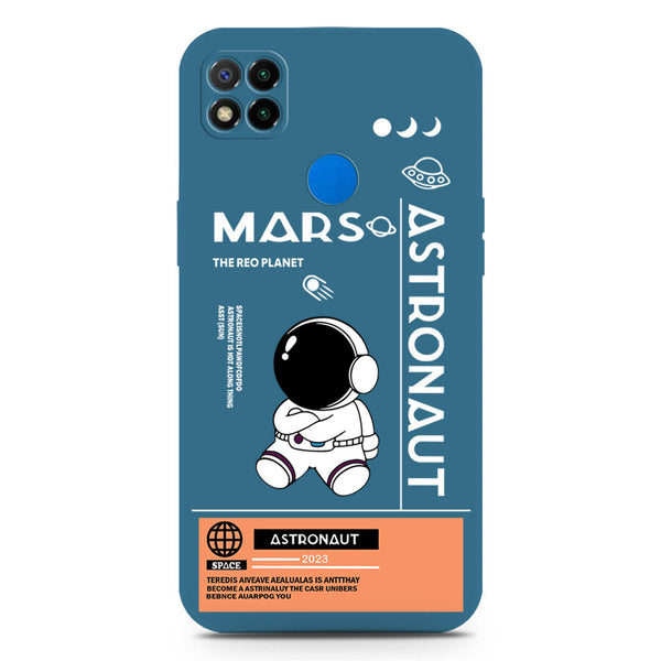 Astronaut Series Soft Phone Case - Silica Gel Case - Blue - Xiaomi Redmi 9C