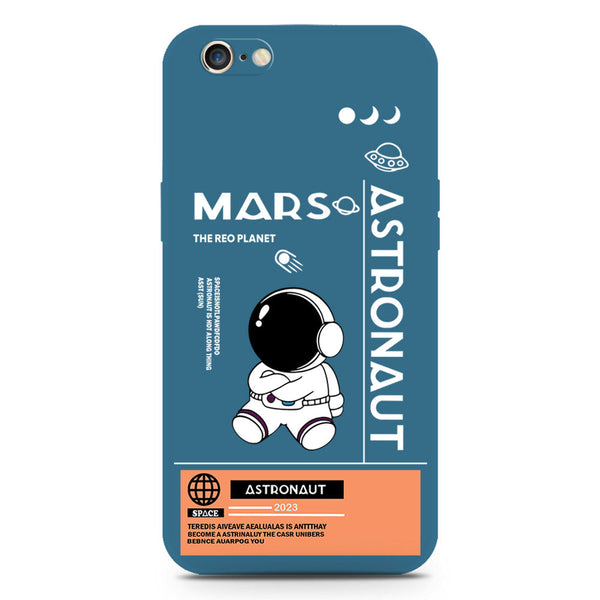 Astronaut Series Soft Phone Case - Silica Gel Case - Blue - iPhone 6S / 6