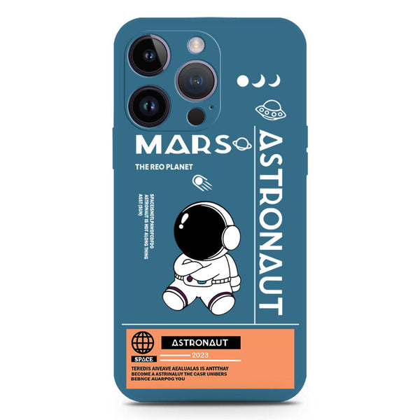 Astronaut Series Soft Phone Case - Silica Gel Case - Blue - iPhone 14 Plus