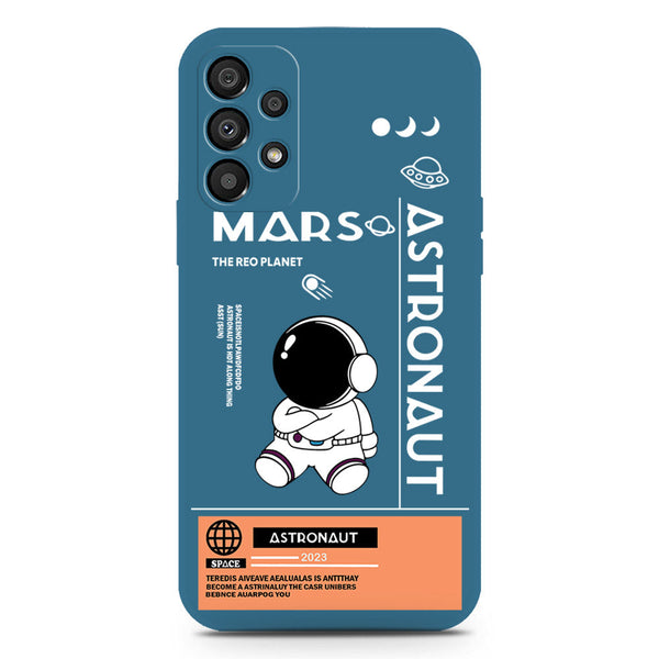 Astronaut Series Soft Phone Case - Silica Gel Case - Blue - Samsung Galaxy A33 5G