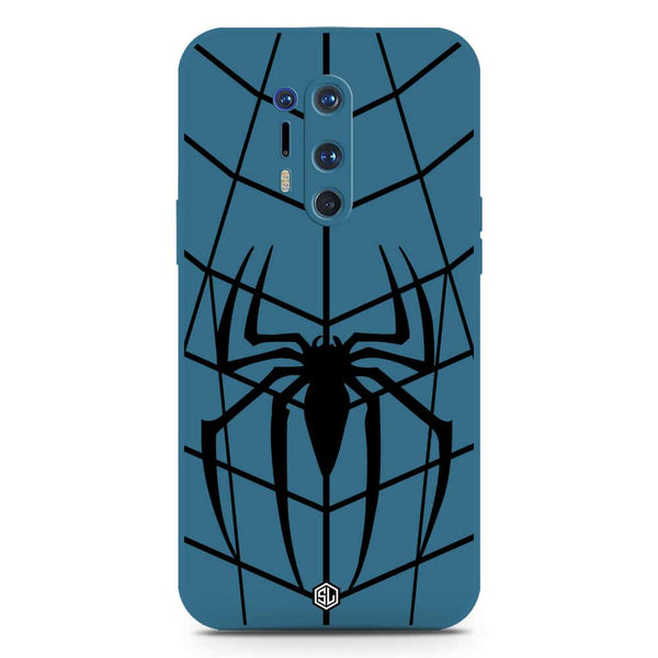 X-Spider Design Soft Phone Case - Silica Gel Case - Blue - OnePlus 8 Pro