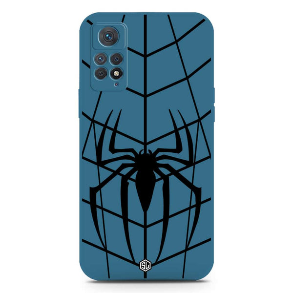 X-Spider Design Soft Phone Case - Silica Gel Case - Blue - Xiaomi Redmi Note 11E Pro