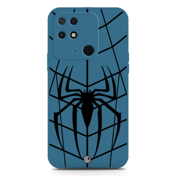 X-Spider Design Soft Phone Case - Silica Gel Case - Blue - Xiaomi Redmi 10C