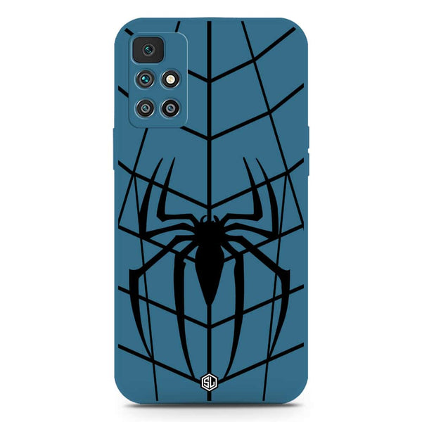 X-Spider Design Soft Phone Case - Silica Gel Case - Blue - Xiaomi Redmi 10 Prime