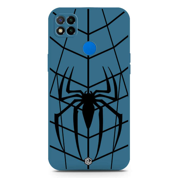 X-Spider Design Soft Phone Case - Silica Gel Case - Blue - Xiaomi Redmi 9C