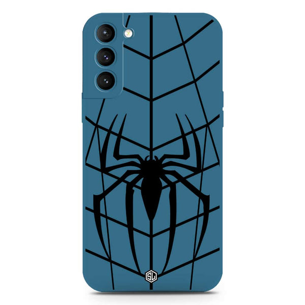 X-Spider Design Soft Phone Case - Silica Gel Case - Blue - Samsung Galaxy S21 5G