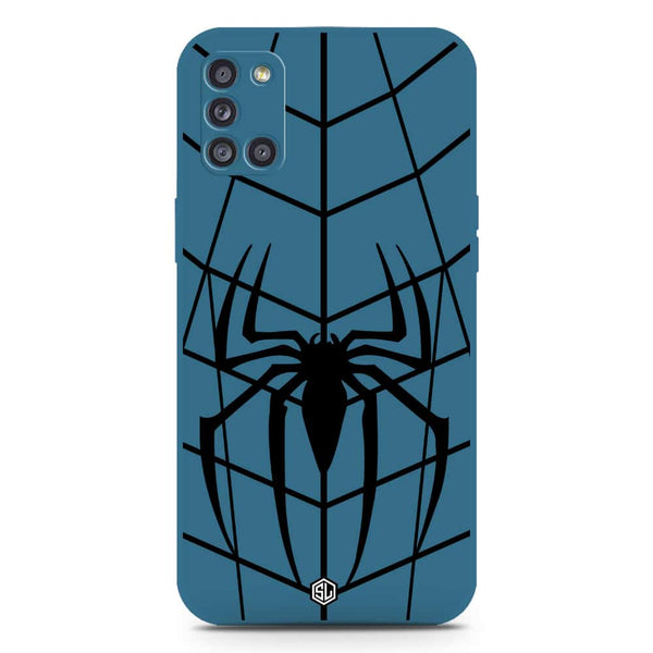 X-Spider Design Soft Phone Case - Silica Gel Case - Blue - Samsung Galaxy A31