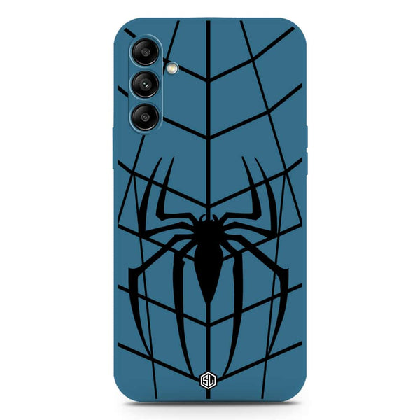 X-Spider Design Soft Phone Case - Silica Gel Case - Blue - Samsung Galaxy A24 4G