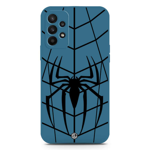 X-Spider Design Soft Phone Case - Silica Gel Case - Blue - Samsung Galaxy A23 5G