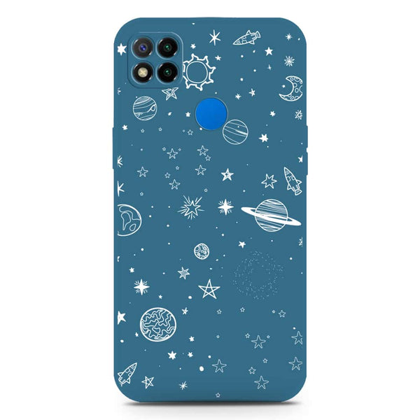 Stardust Dreams Design Soft Phone Case - Silica Gel Case - Blue - Xiaomi Redmi 9C