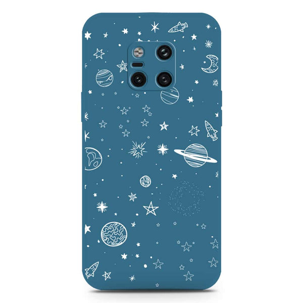 Stardust Dreams Design Soft Phone Case - Silica Gel Case - Blue - Huawei Mate 20 Pro