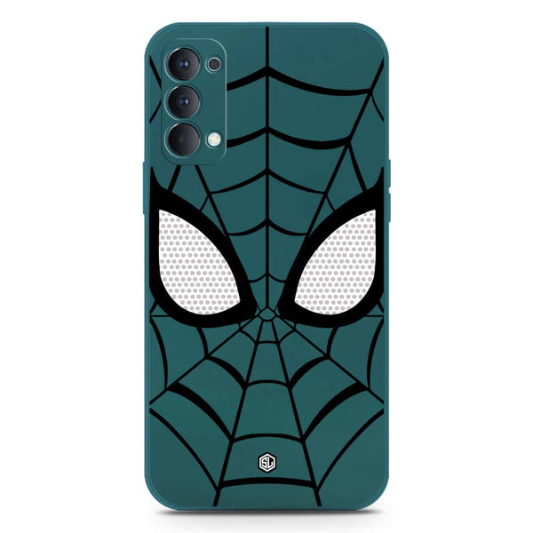 Cool Spider Design Soft Phone Case - Silica Gel Case - Darkgreen - Oppo Reno 4 5G