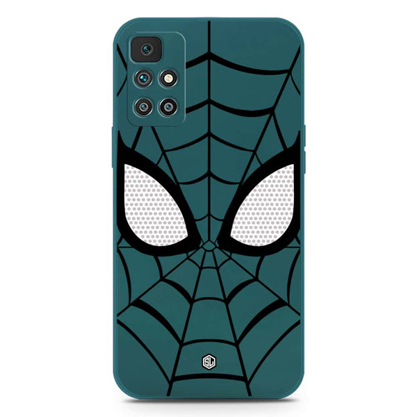 Cool Spider Design Soft Phone Case - Silica Gel Case - Darkgreen - Xiaomi Redmi 10 Prime