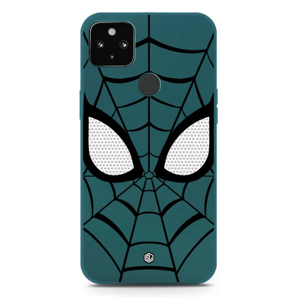 Cool Spider Design Soft Phone Case - Silica Gel Case - Darkgreen - Google Pixel 5