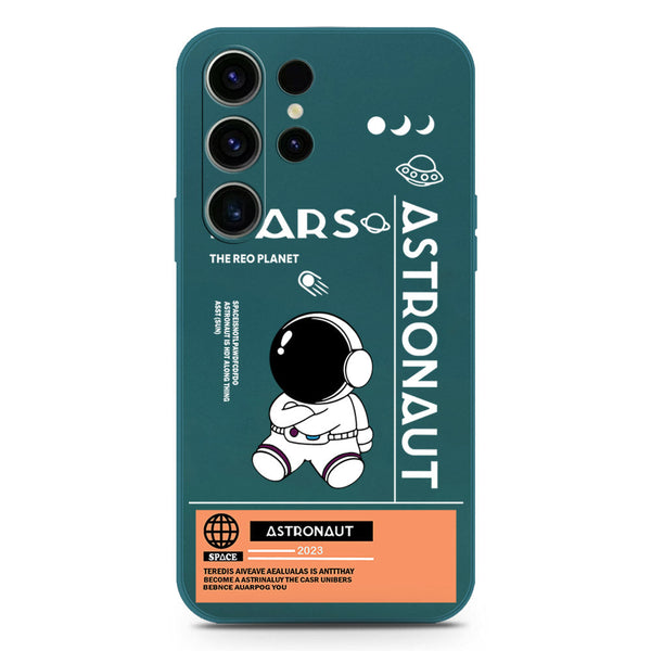 Astronaut Series Soft Phone Case - Silica Gel Case - Darkgreen - Samsung Galaxy S23 Ultra 5G