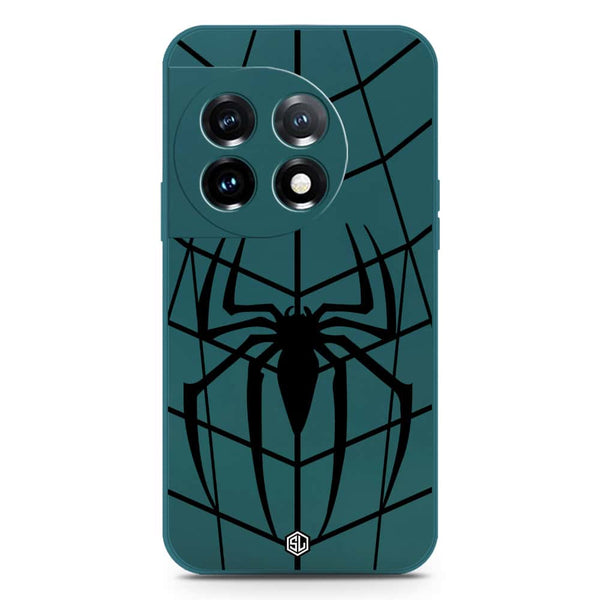 X-Spider Design Soft Phone Case - Silica Gel Case - Darkgreen - OnePlus 11