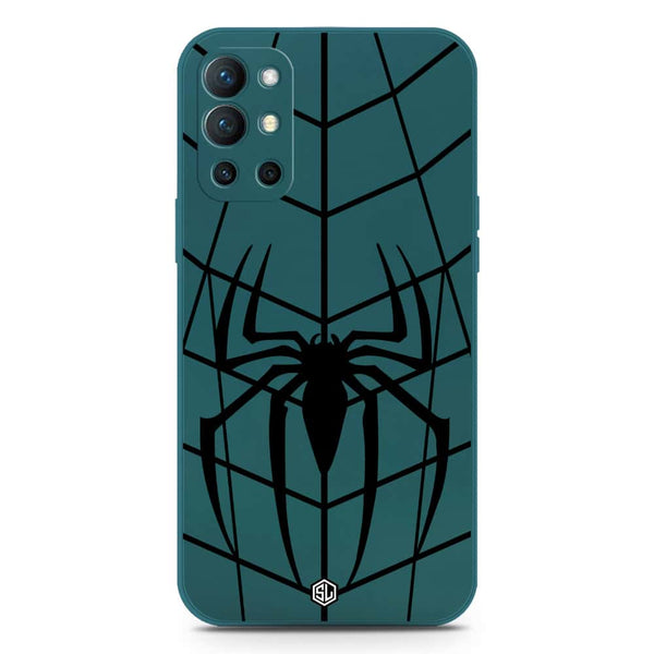 X-Spider Design Soft Phone Case - Silica Gel Case - Darkgreen - OnePlus 9R